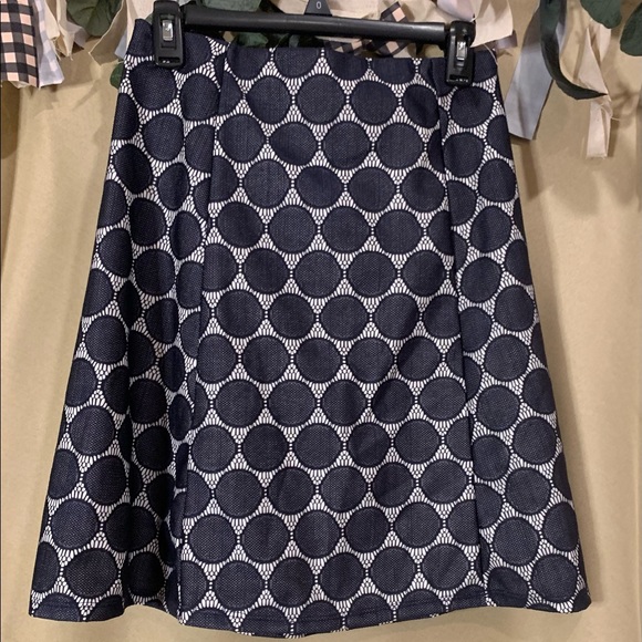Renee C | Maybell Navy and Lace Detail Skirt | S - NWT - Picture 5 of 6